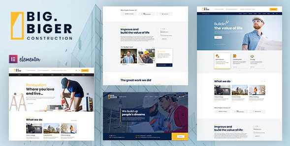 Bigger - Construction WordPress Theme