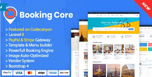 Booking Core Razorpay and Paypal Pro included – Ultimate Booking System