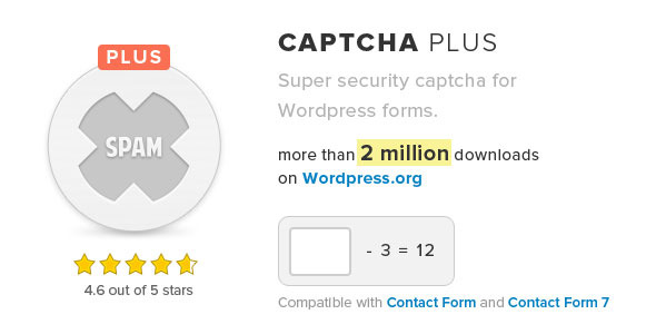 Captcha Plus WordPress Plugin