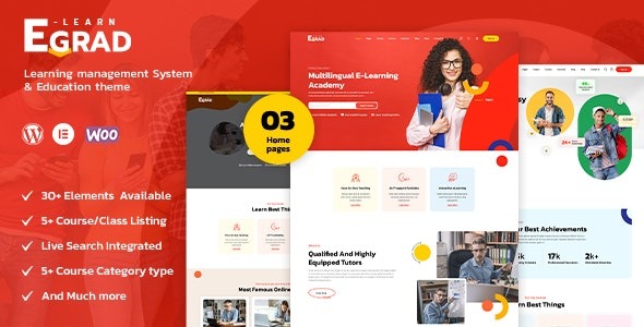 Egrad – LMS Education WordPress