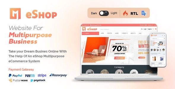 eShop Web – Multi Vendor eCommerce Marketplce / CMS