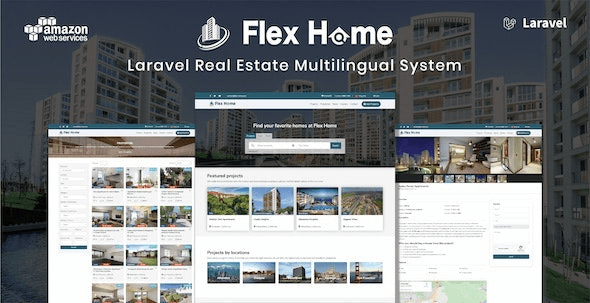 Flex Home real estate script in Laravel