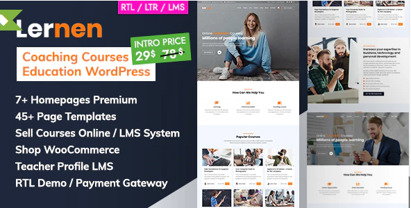Lernen - Coaching Online Courses & Education WordPress
