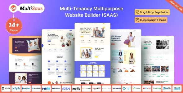MultiSaas – Multi-Tenancy Multipurpose Website Builder Saas
