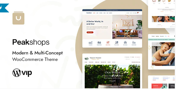 PeakShops - Modern & Multi-Concept WooCommerce Theme