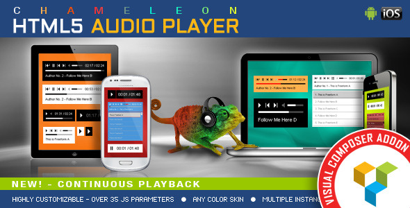 PREV_Html5AudioPlayer_VC.jpg Chameleon Audio Player for WPBakery Page Builder - Image 1