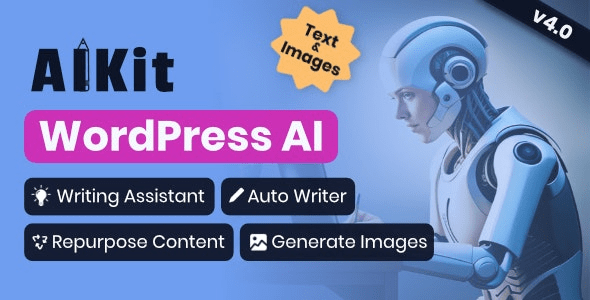 AIKit - WordPress AI Automatic Writer, Chatbot, Writing Assistant & Content Repurposer / OpenAI GPT AIKit - WordPress AI Automatic Writer, Chatbot, Writing Assistant & Content Repurposer / OpenAI GPT
