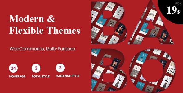 babo-modern-flexible-woocommerce-theme-nulled.jpg Babo Modern & Flexible WooCommerce Theme - Image 1