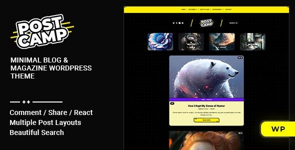 postcamp-blog-magazine-wordpress-theme-nulled.jpg Postcamp Blog & Magazine WordPress Theme - Image 1