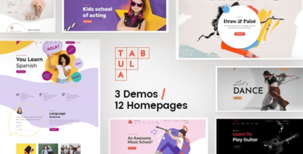 Tabula - Art, Music & Language School WordPress Theme